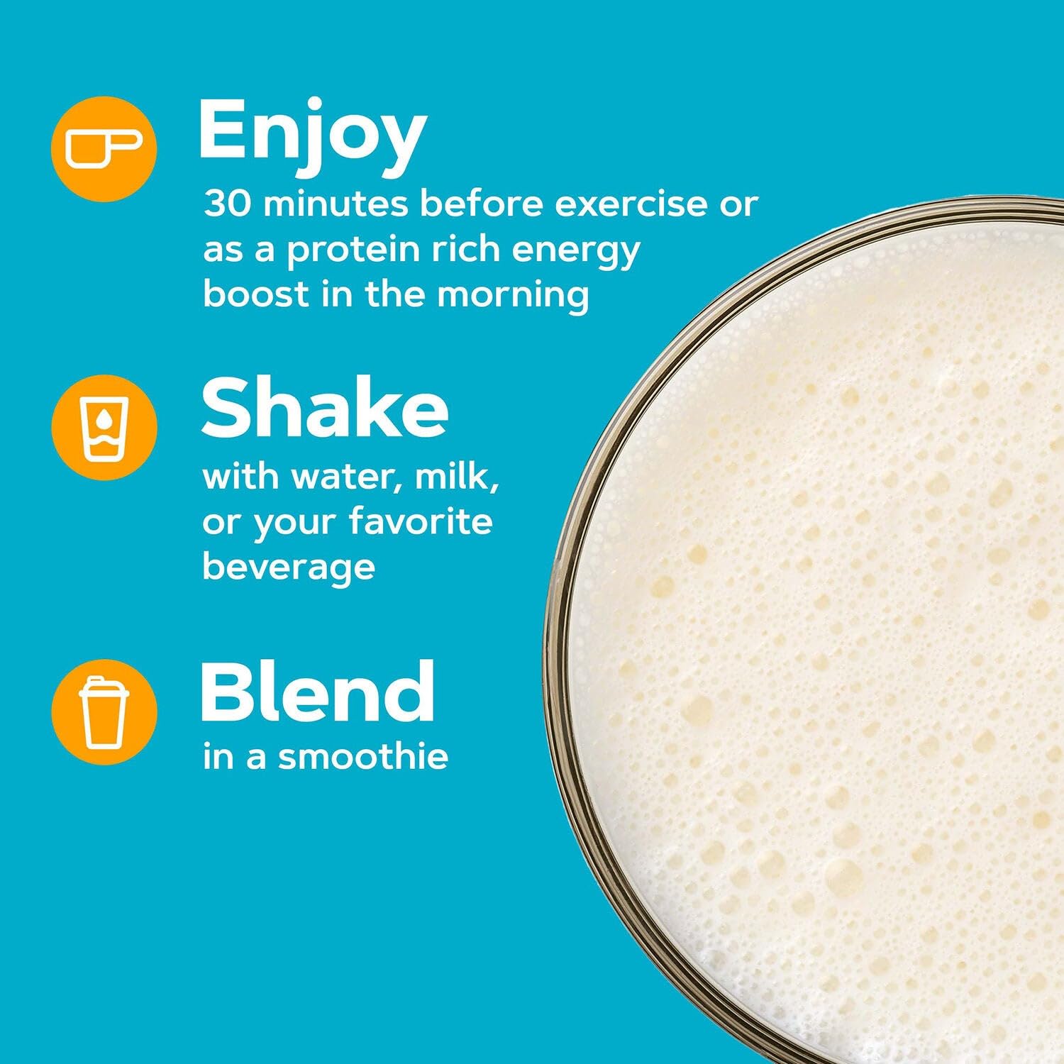 Pouring Lean Shake Burn into a glass reveals creamy Vanilla Creme shake.