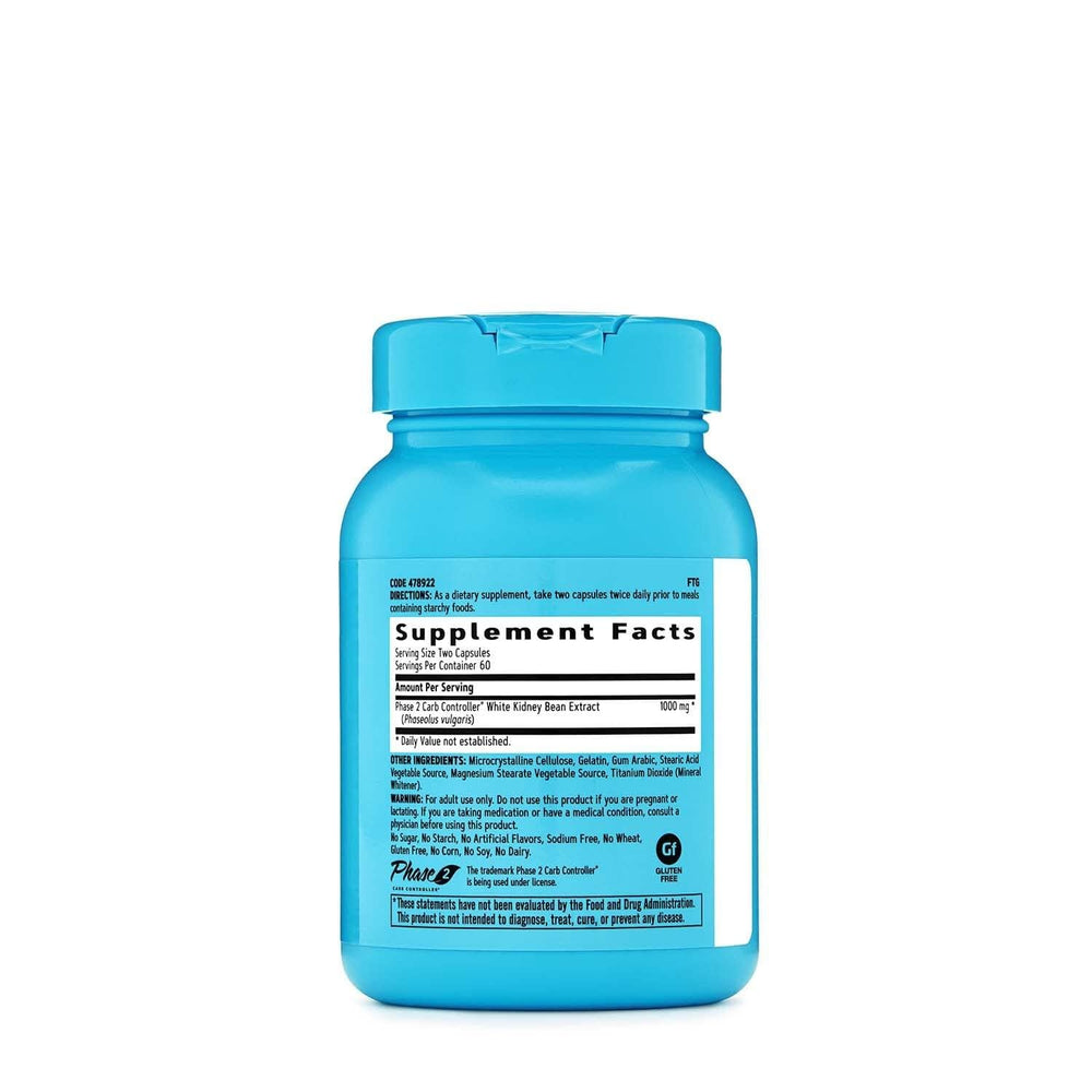 GNC Total Lean Phase 2 capsule close-up highlighting carbohydrate support.