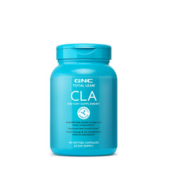 GNC Total Lean Premium CLA 3-6-9 bottle front highlighting non-stimulant energy support