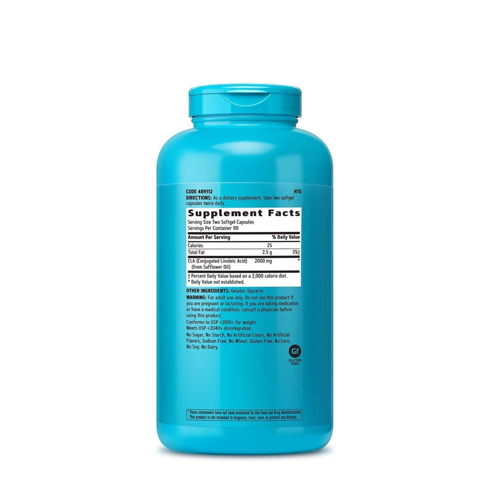 GNC Total Lean Premium CLA 3-6-9 label closeup with key benefits