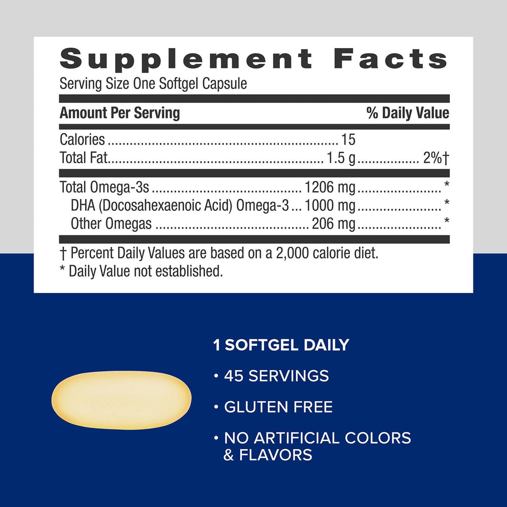 DHA omega-3s supporting a balanced mood throughout the day