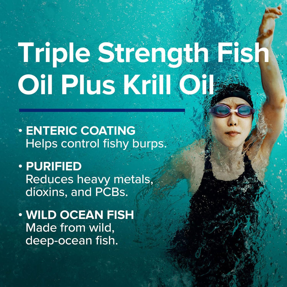 GNC triple-strength blend supports heart, brain, skin health and eye comfort.
