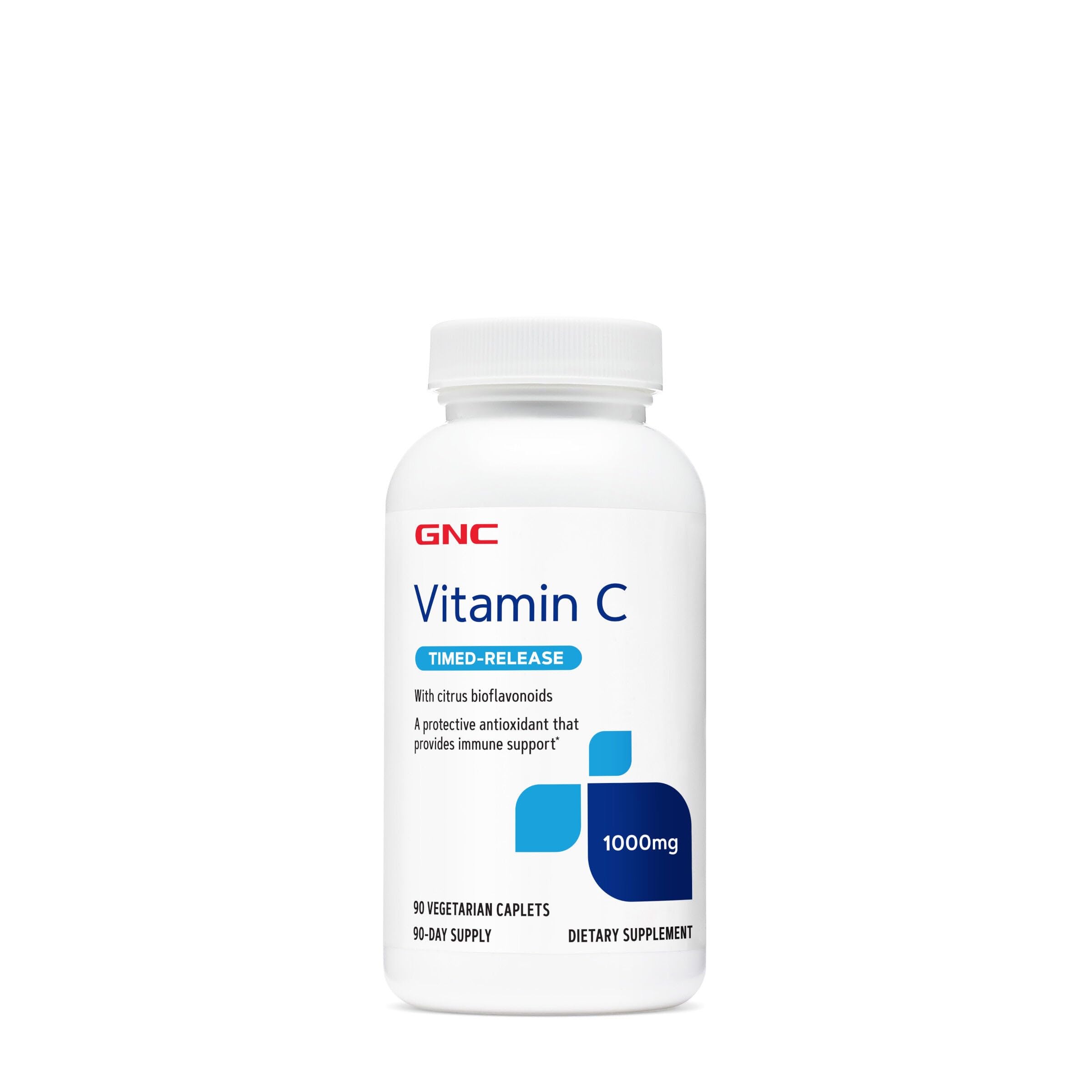 GNC Vitamin C 1000mg bottle front view highlighting immune support potential