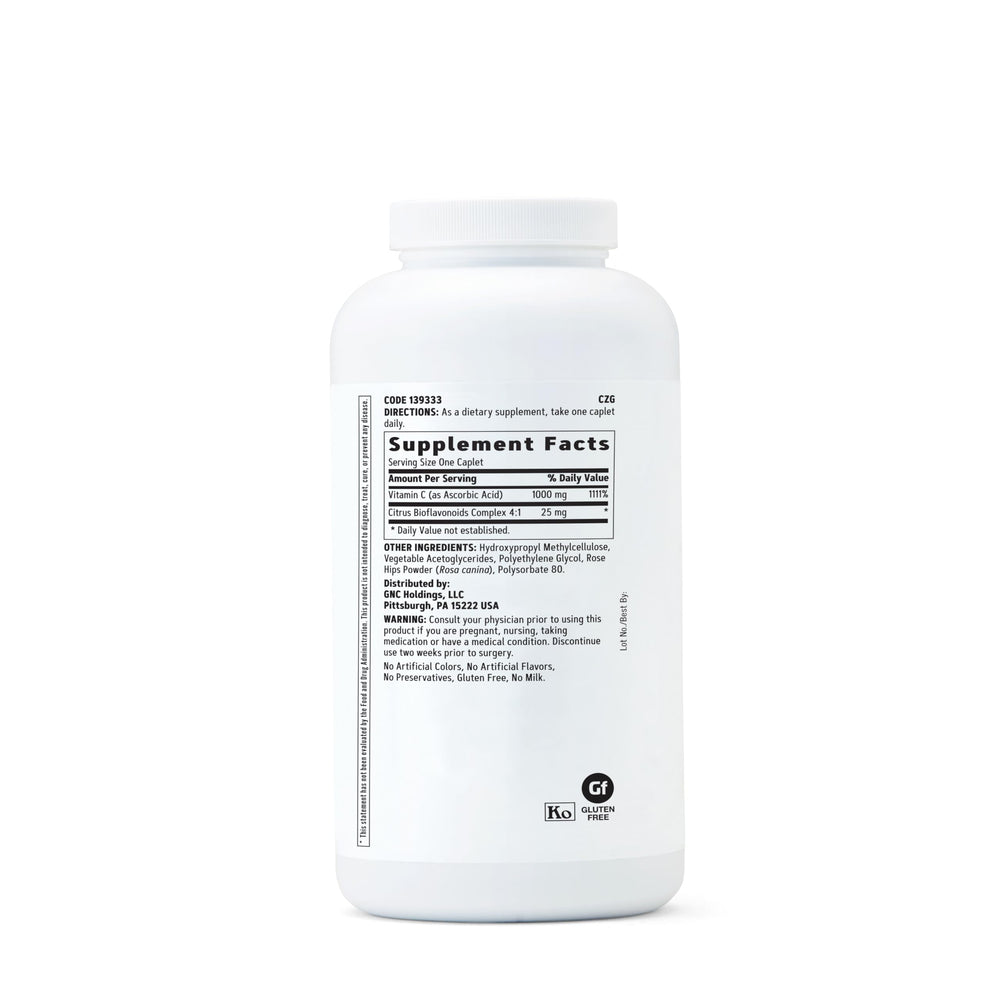 GNC bottle showing 360 caplets enables a year's steady support.