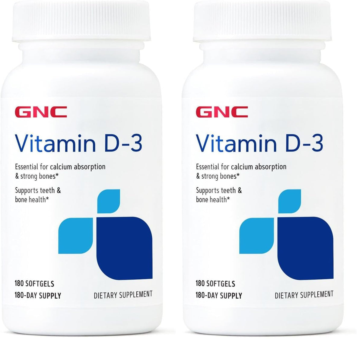 GNC Vitamin D3 softgel bottle ready for daily bone and teeth health support.