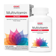 GNC Women’s Active bottle-front view highlighting daily energy support.