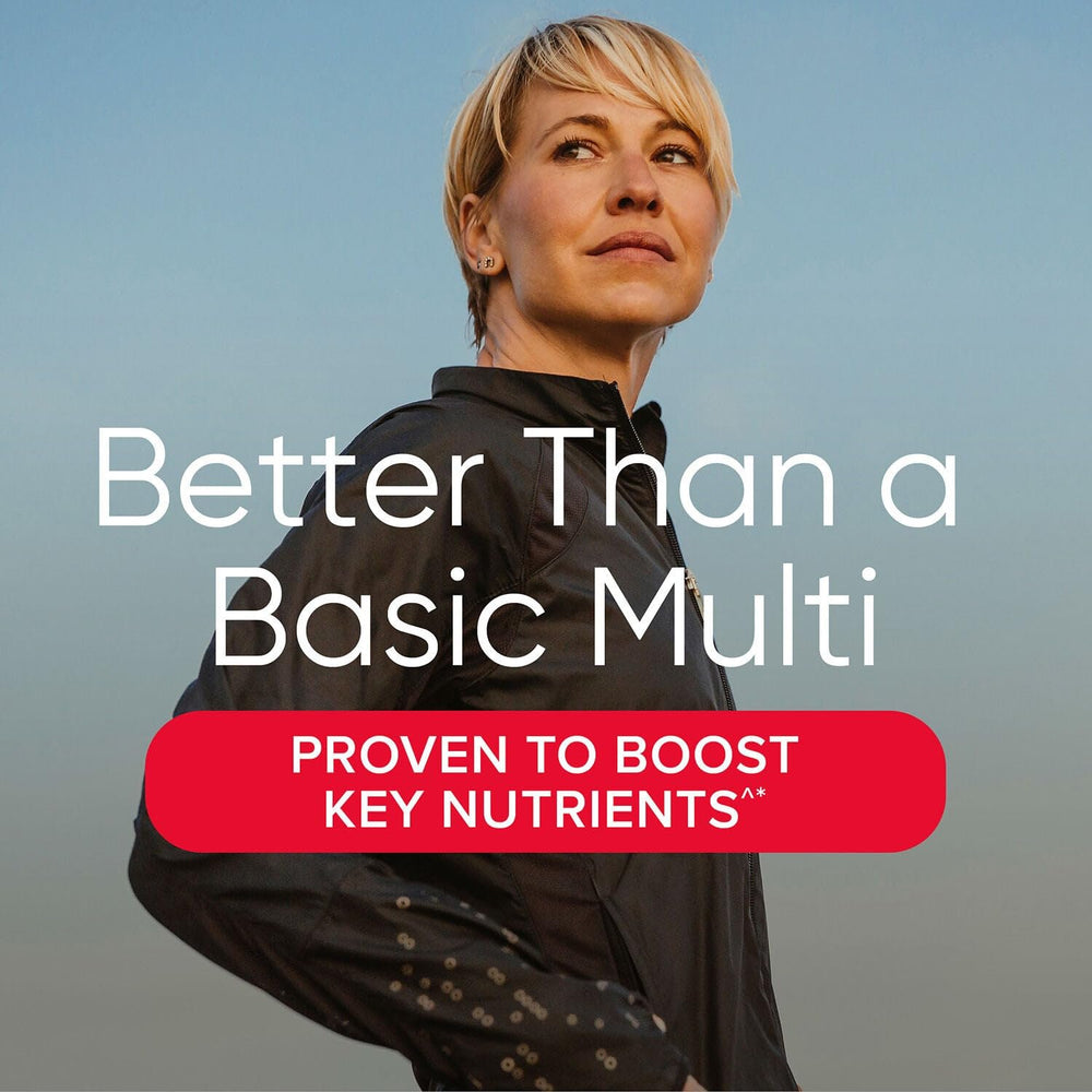 GNC Women’s Active label-nutrients close-up showing immune-supporting vitamins.