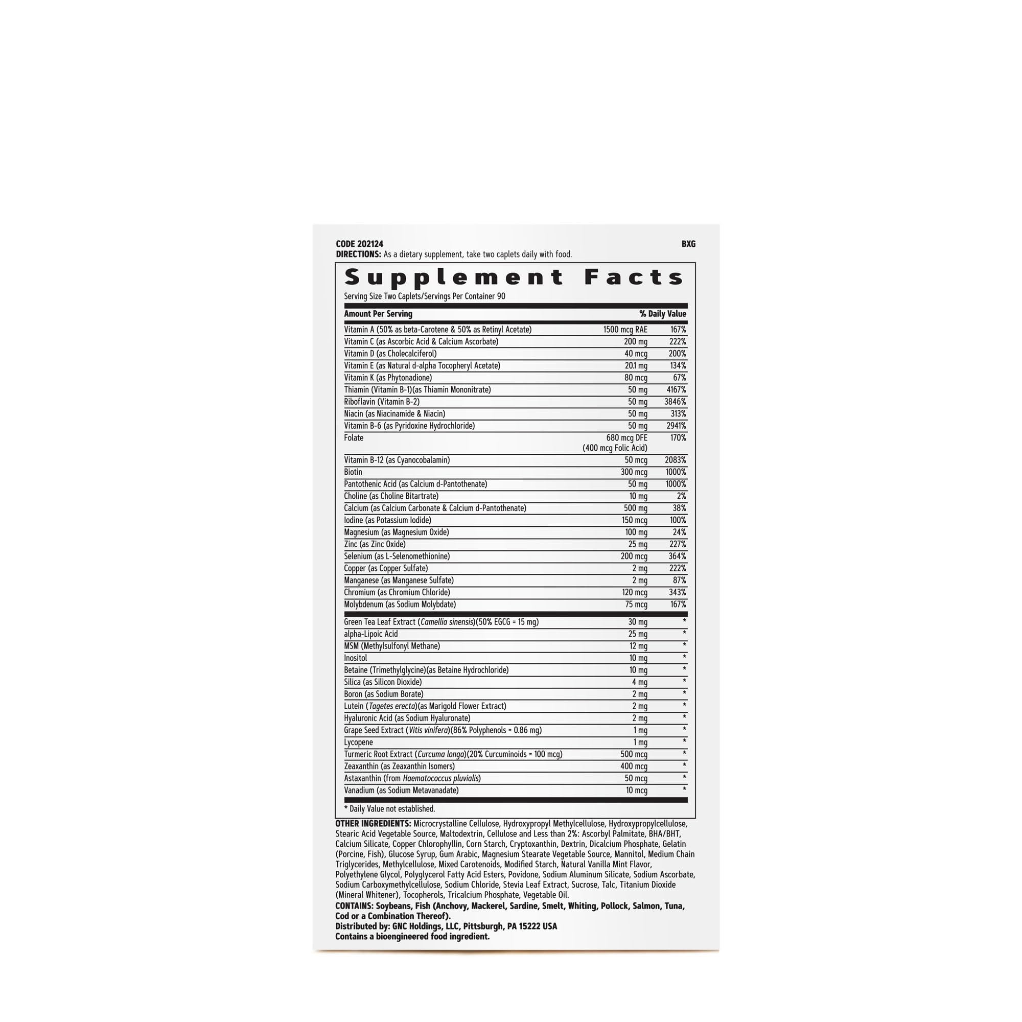 GNC Women's Active No Iron caplets closeup highlighting pill texture and energy support
