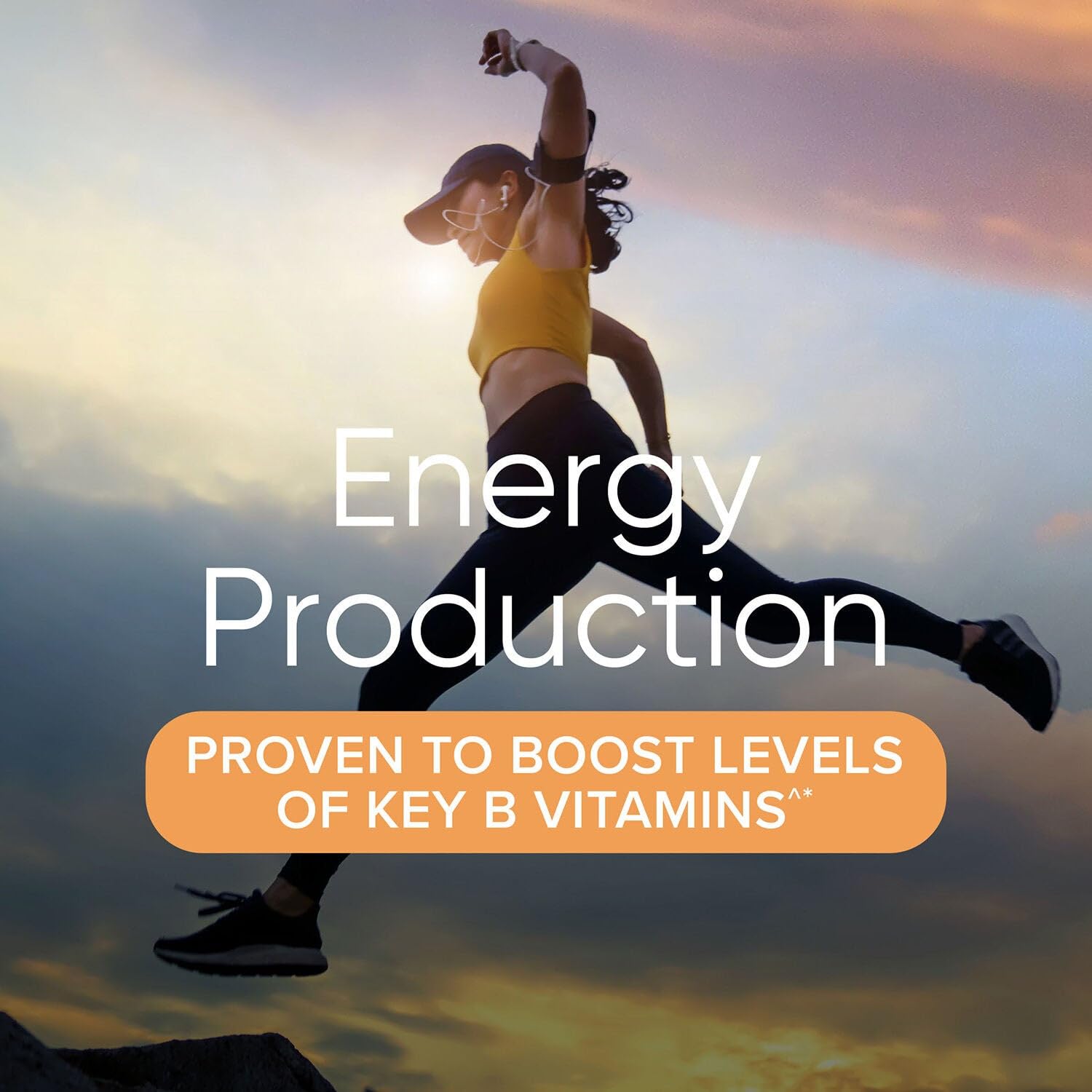 Packaging on table reveals the full nutrient profile for active women.