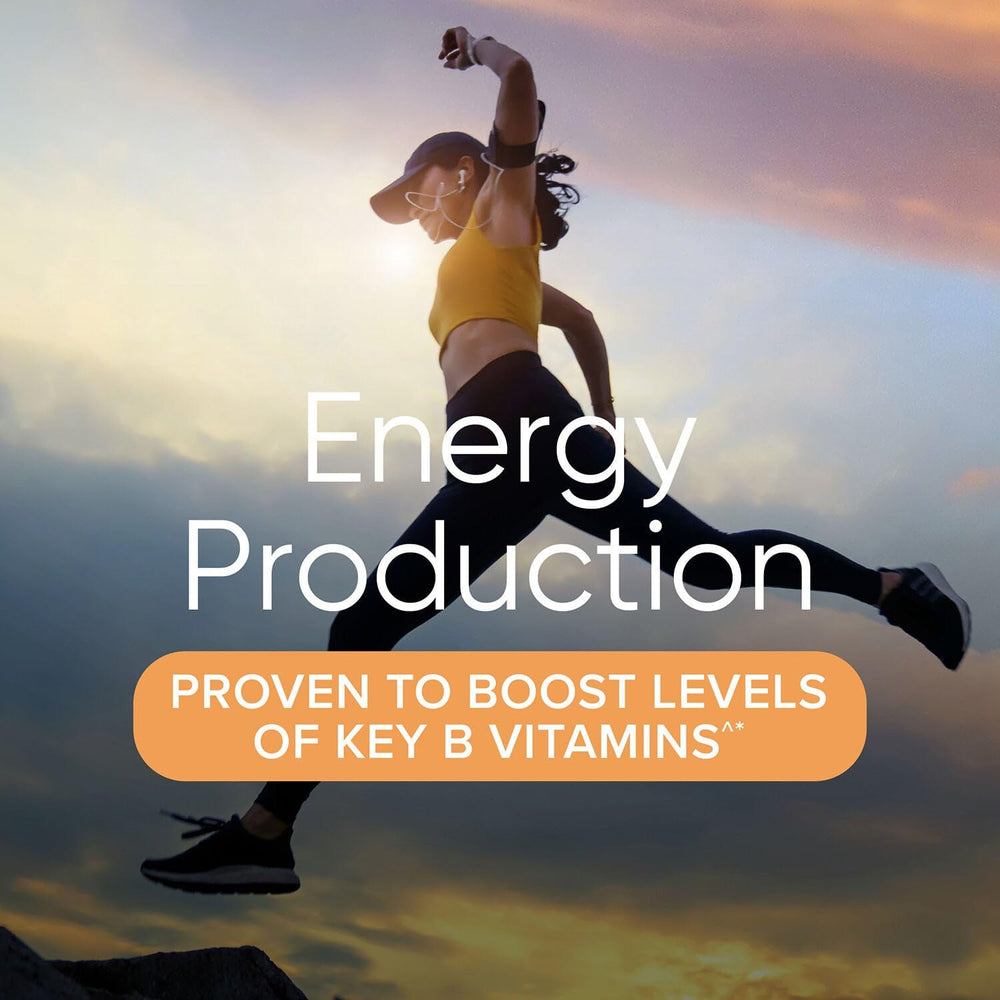 Packaging on table reveals the full nutrient profile for active women.