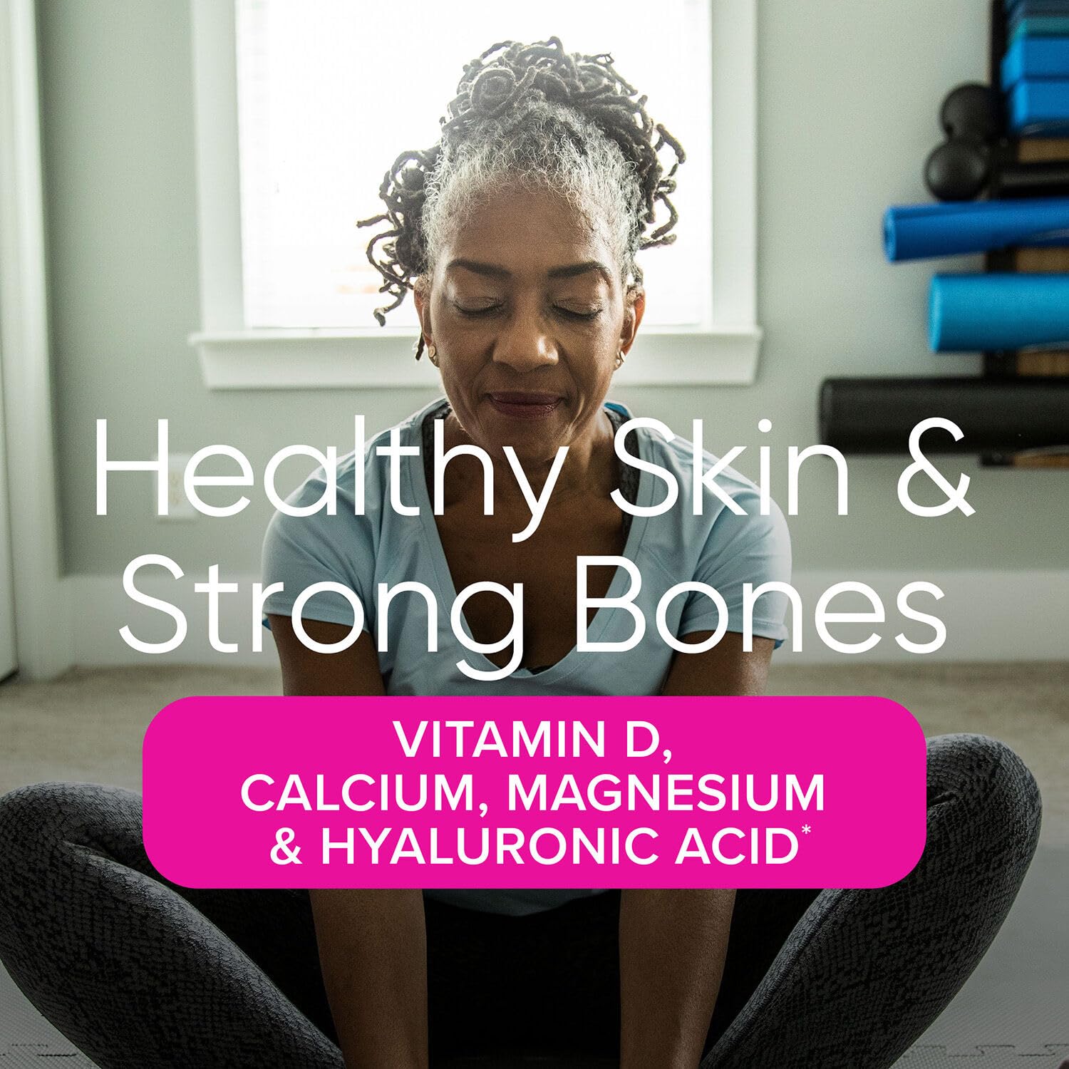GNC Women's Live Well Vitapak collagen ingredients shown for beauty-from-within skin nourishment.