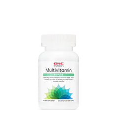 GNC Women's Multivitamin 50 Plus bone health bottle supports bones with calcium and vitamin D.