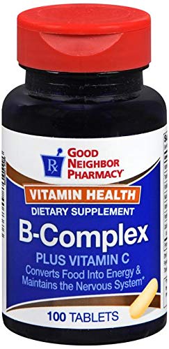 GNP Vitamin Health B-Complex Plus Vitamin C bottle supports daily energy and immune support.