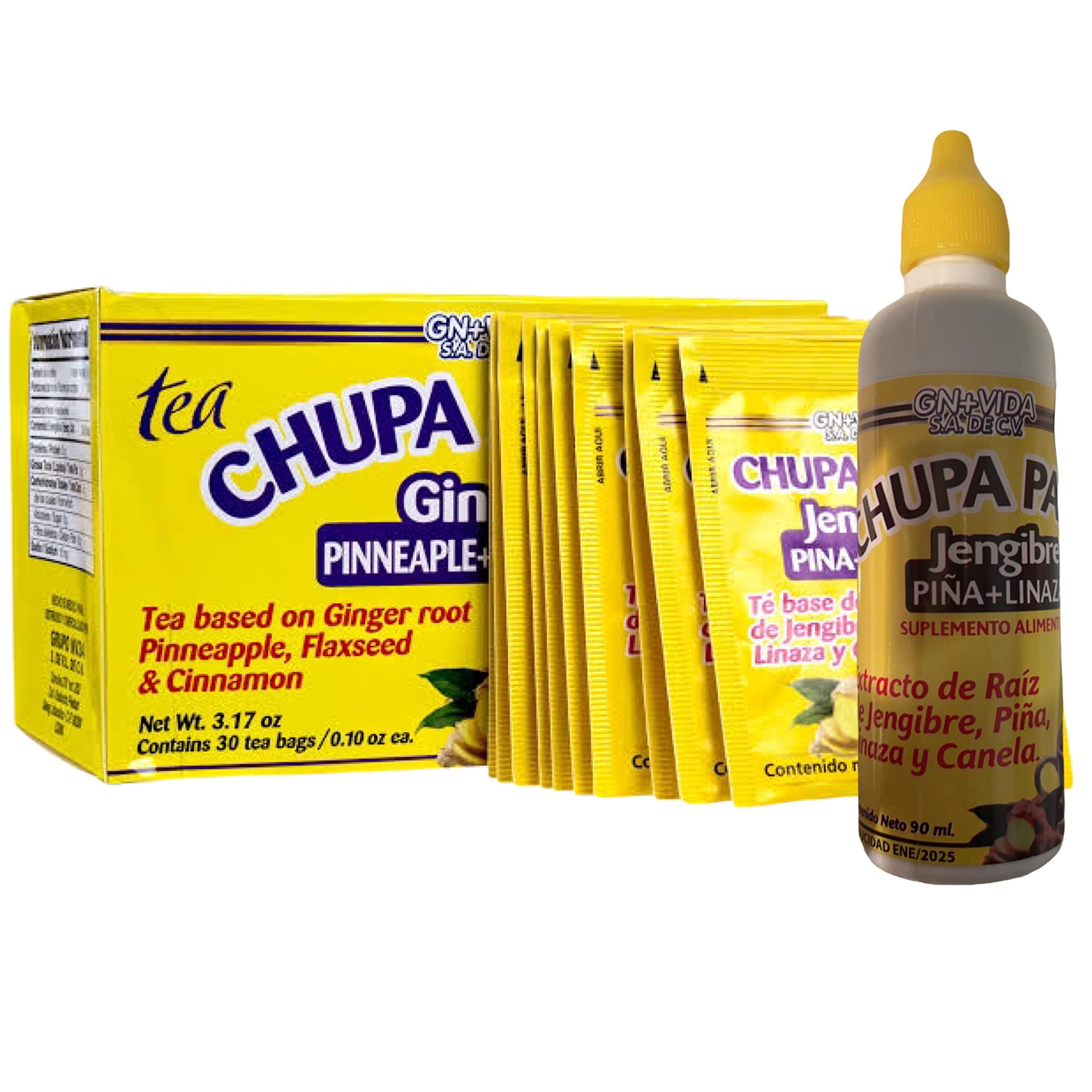 GN+Vida CHUPA Panza tea bags set for a calming nightly ritual.