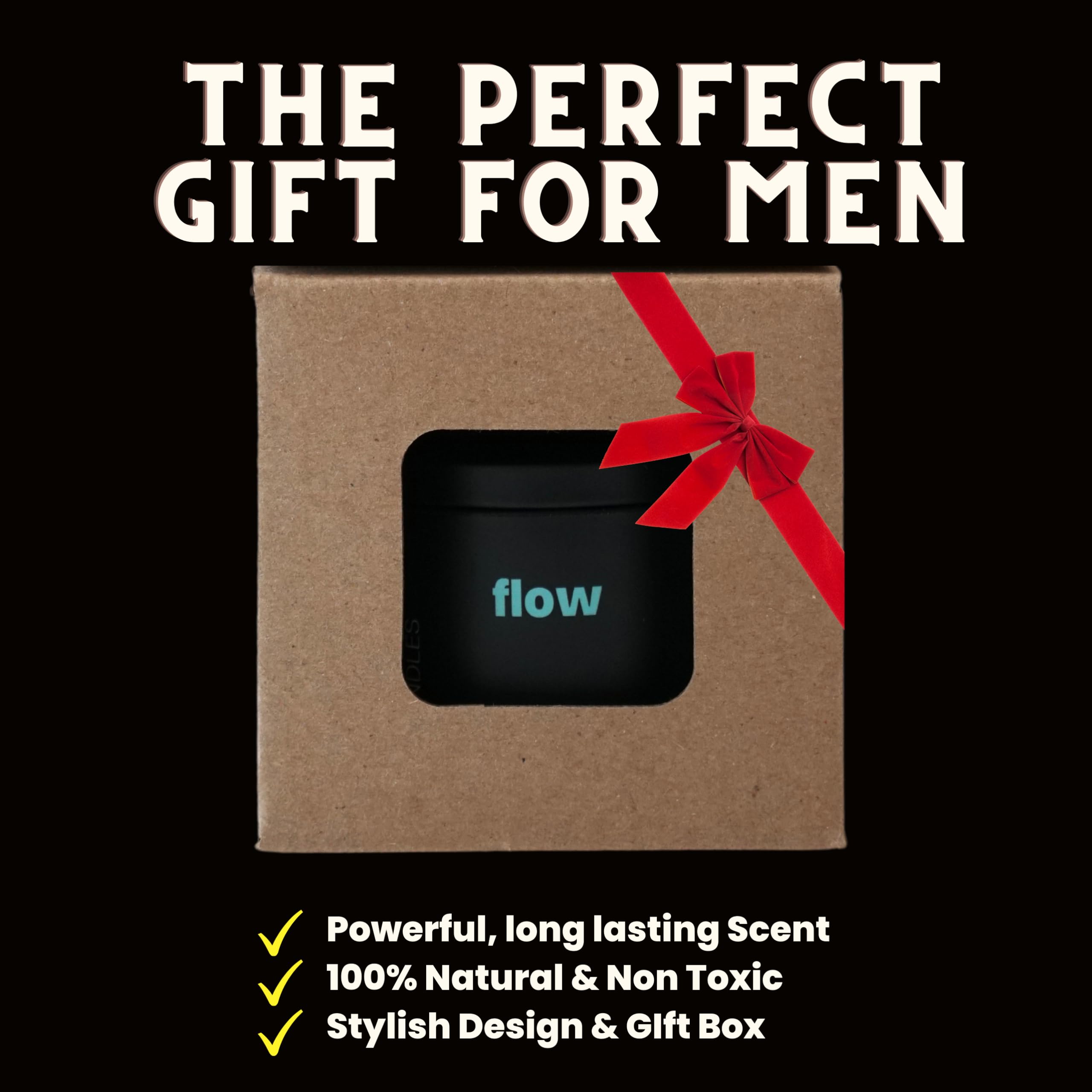 GO CANDLES Flow large gift packaging signals premium gifting option