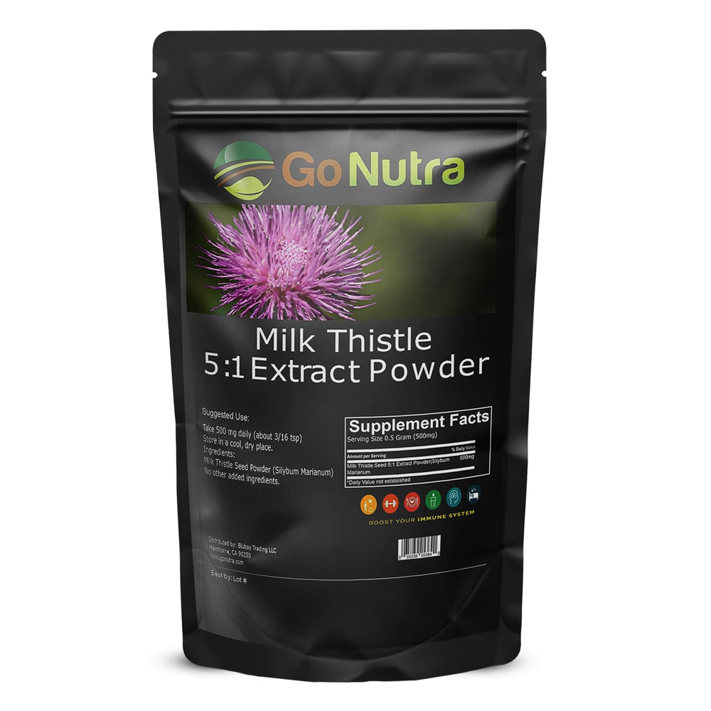 Go Nutra Milk Thistle front packaging view for easy recognition.