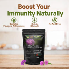 Go Nutra Milk Thistle powder jar ready for daily wellness routines.