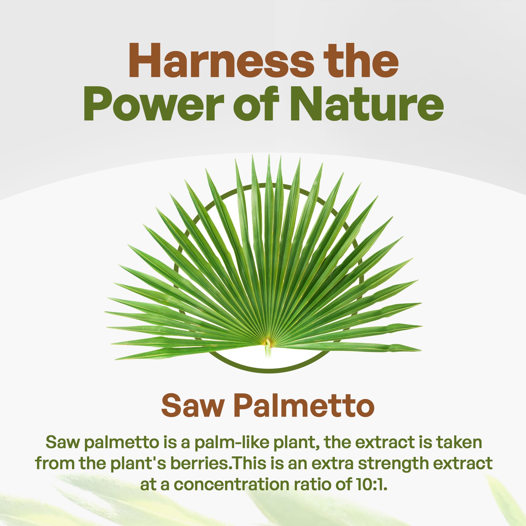 Go Nutra Saw Palmetto scoop beside bottle for easy daily dosing.