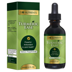 Go Nutrients Turmeric Ease drops-pour enables easy dosing for fast-absorption benefits.