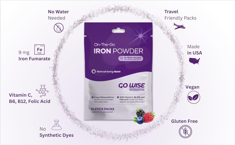 Go Wise Iron vegan, gluten-free and USA-made.