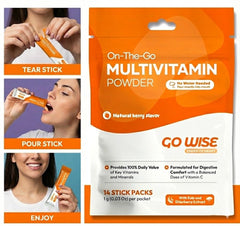 Go Wise On The Go gluten-free vitamin option with complete nutrient profile.