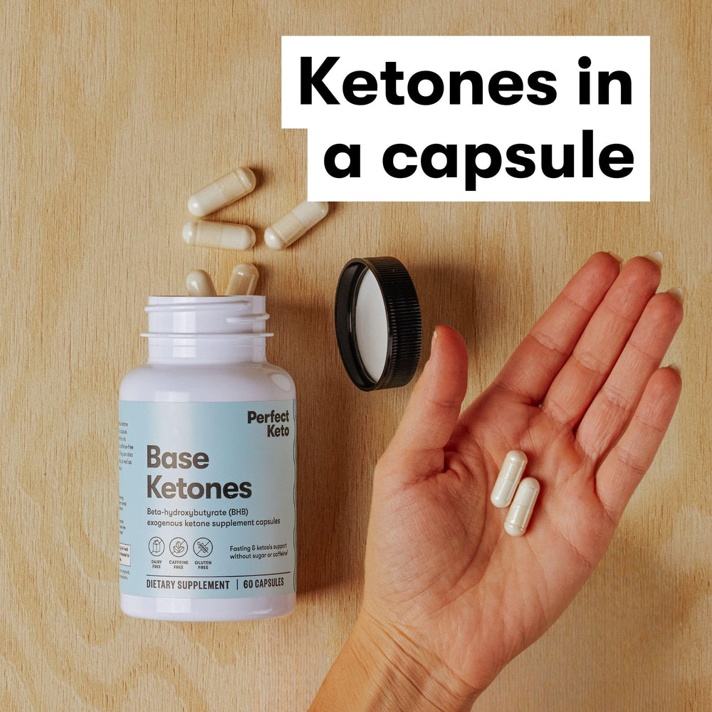 GoBHB capsules in hand ready to support the keto journey.