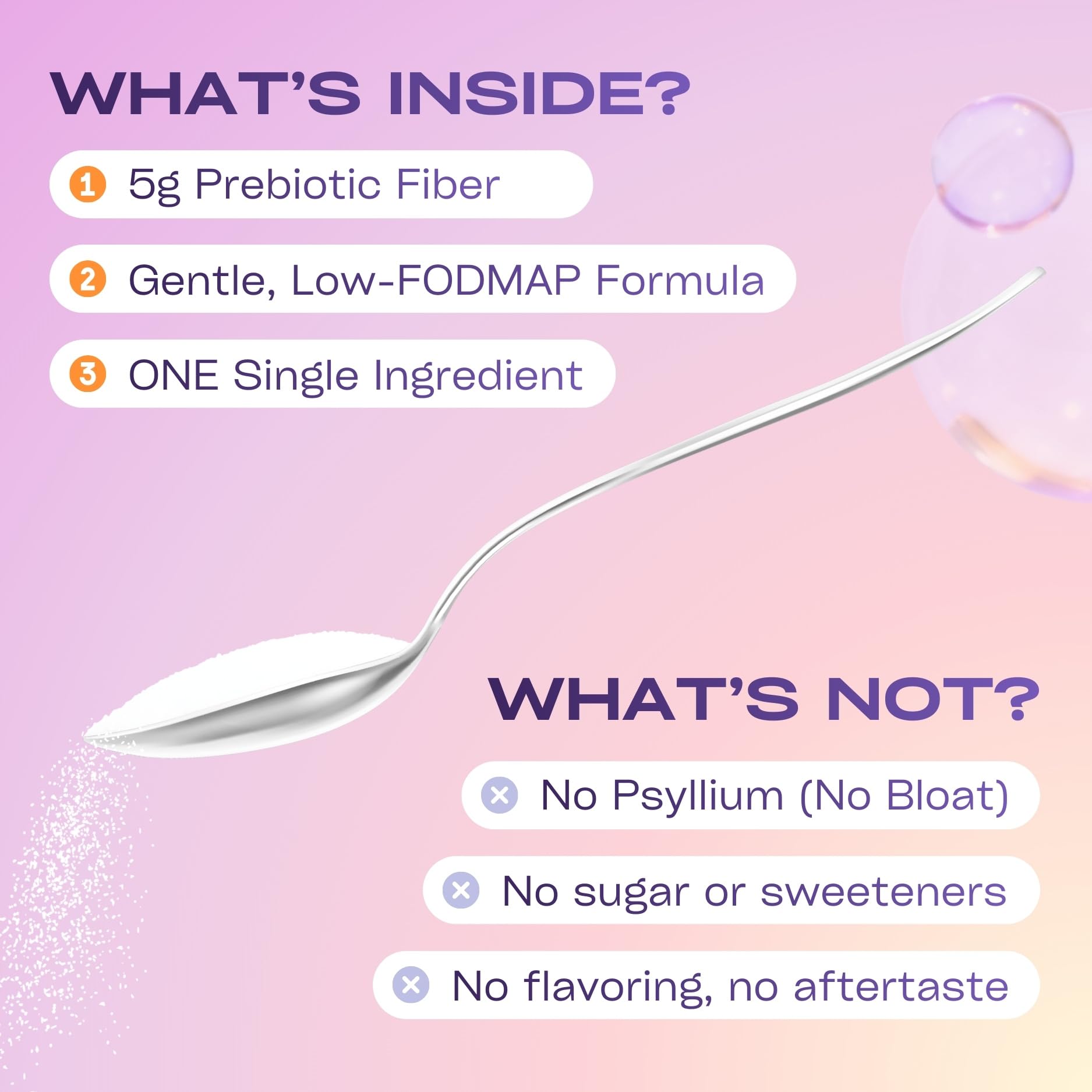GOBIOTIX fiber powder measuring scoop for precise daily dose
