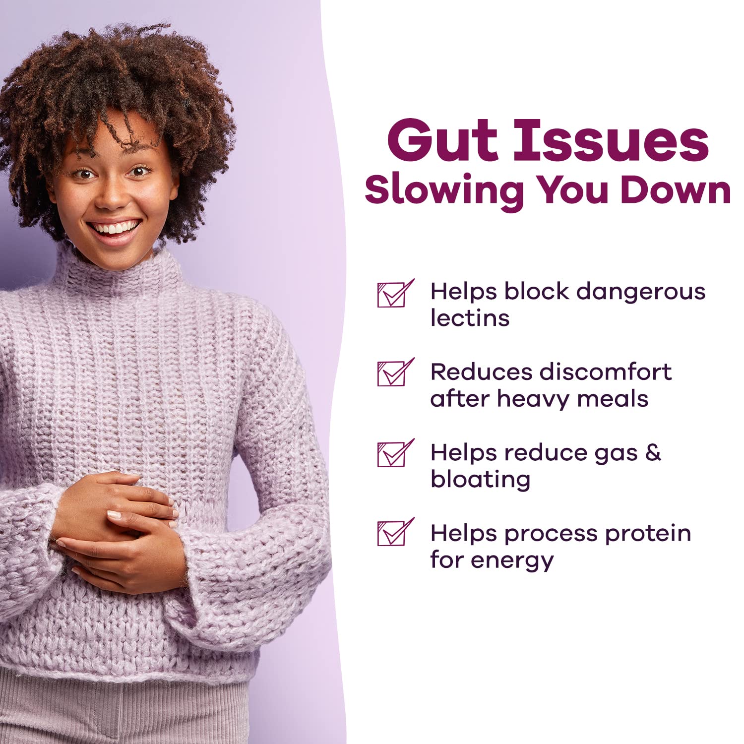 Close-up of GOBIOTIX Lectin Defense label showing non-GMO and gluten-free claims.