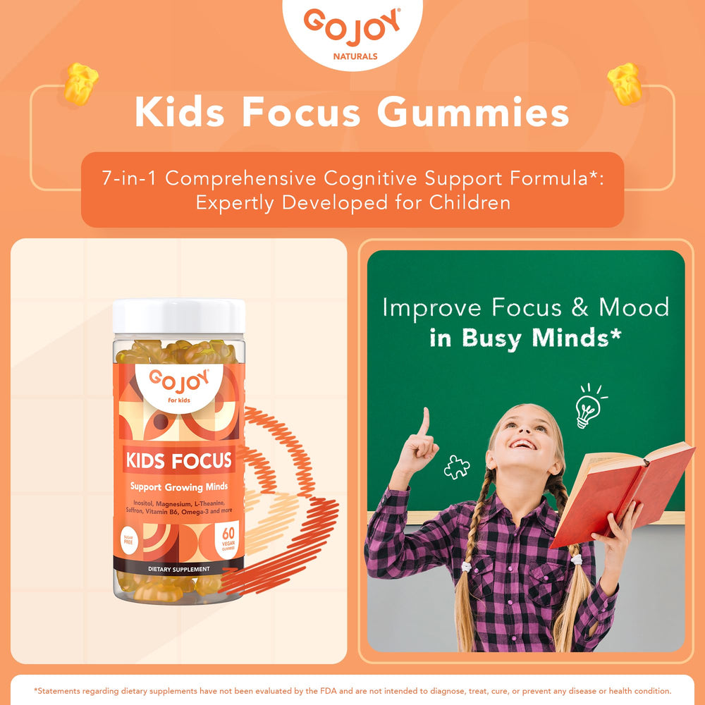 Close-up of GOJOY NATURALS gummies showing soft texture for kid-friendly consumption.