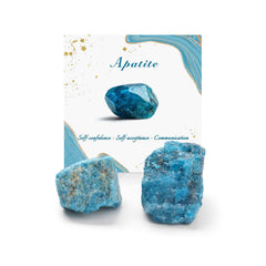 GolbalJew Apatite raw crystal stone close-up for meditation and chakra balance