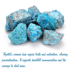 GolbalJew Apatite raw crystal stones collection for crystal lovers and decor
