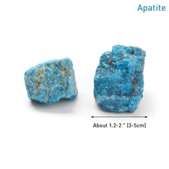 GolbalJew Apatite raw crystal in a yoga or meditation setup