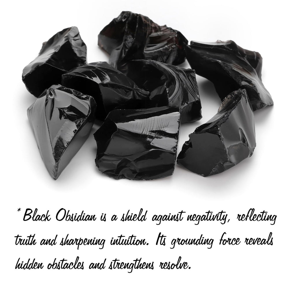 GolbalJew Obsidian raw stone 2-0in highlighting natural form for DIY projects.