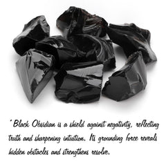 GolbalJew Obsidian raw stone 2-0in highlighting natural form for DIY projects.