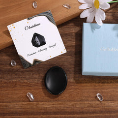 GolbalJew Obsidian thumb stone size comparison highlighting portable design