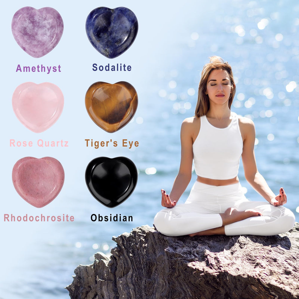 GolbalJew Obsidian thumb worry stone for focused energy and protection