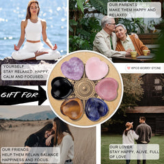 GolbalJew Rhodochrosite thumb worry stone for emotional balance and reflection