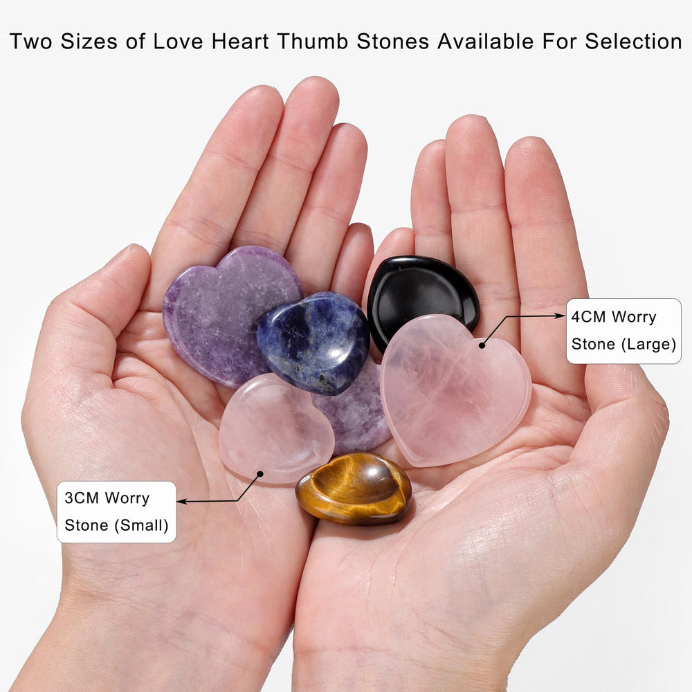 GolbalJew Sodalite thumb worry stone to help clear thoughts on the go
