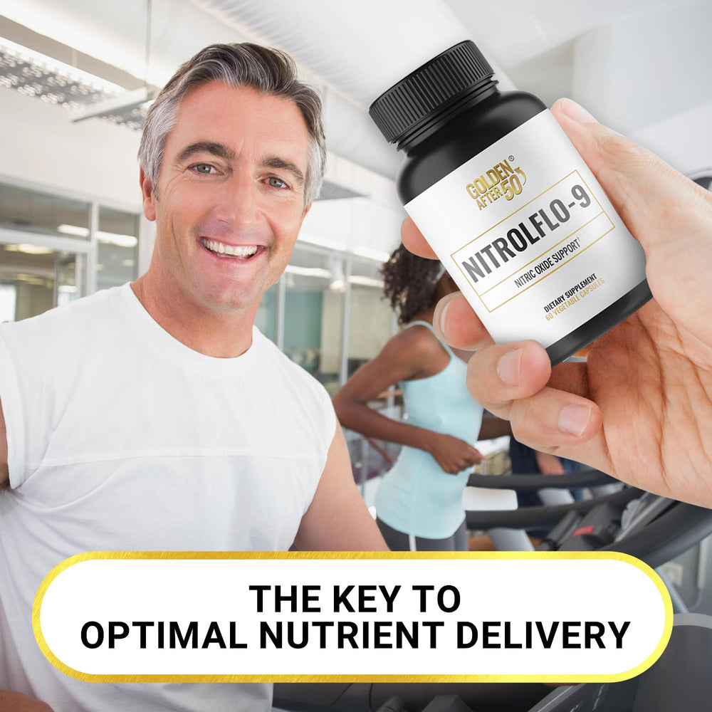 NitrolFlo-9 S7 patented complex label underscoring blood flow synergy