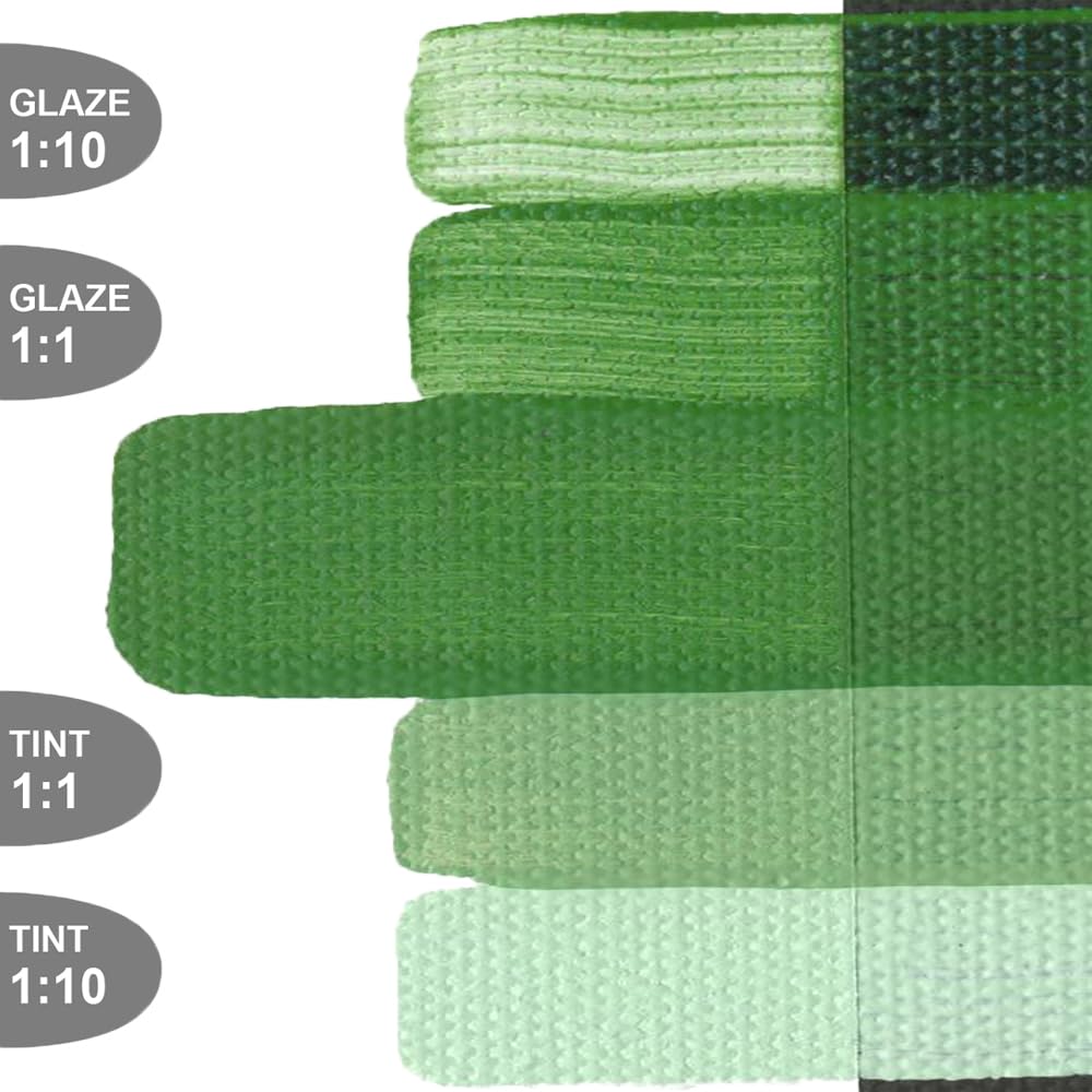 GOLDEN OPEN chromium oxide green displaying strong opaque coverage