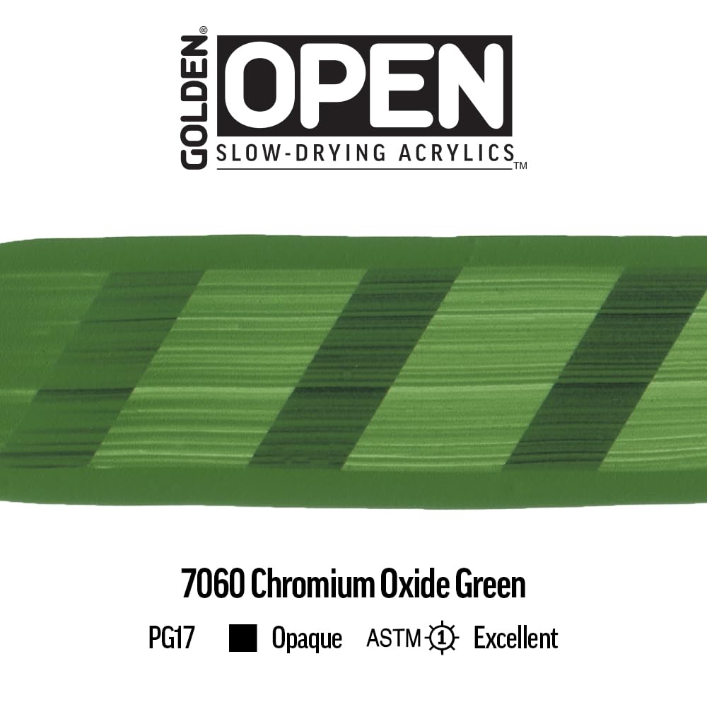 GOLDEN OPEN portrait glazing technique with chromium oxide green for subtle transitions