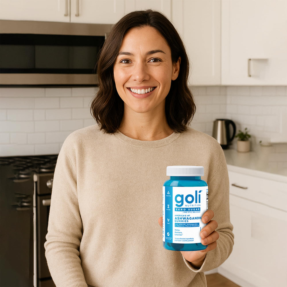Goli Gummies on shelf signaling a ready-to-go wellness option.