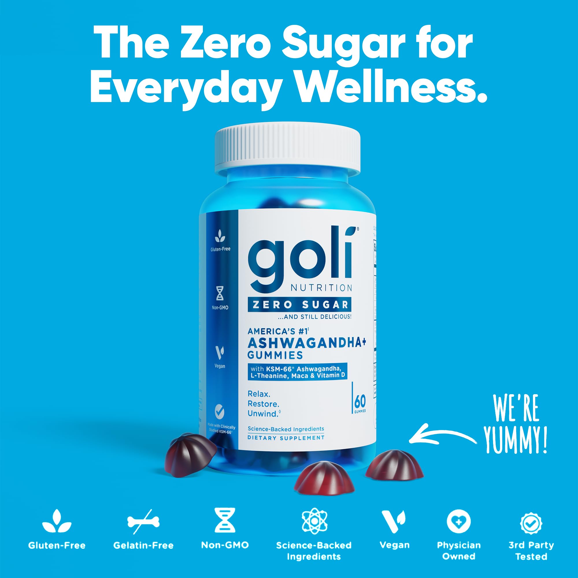 Goli Keto-friendly label on package appealing to low-carb diets.