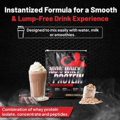 Goliath Labs 100% Whey tub-with-spoon ready-to-mix protein on hand