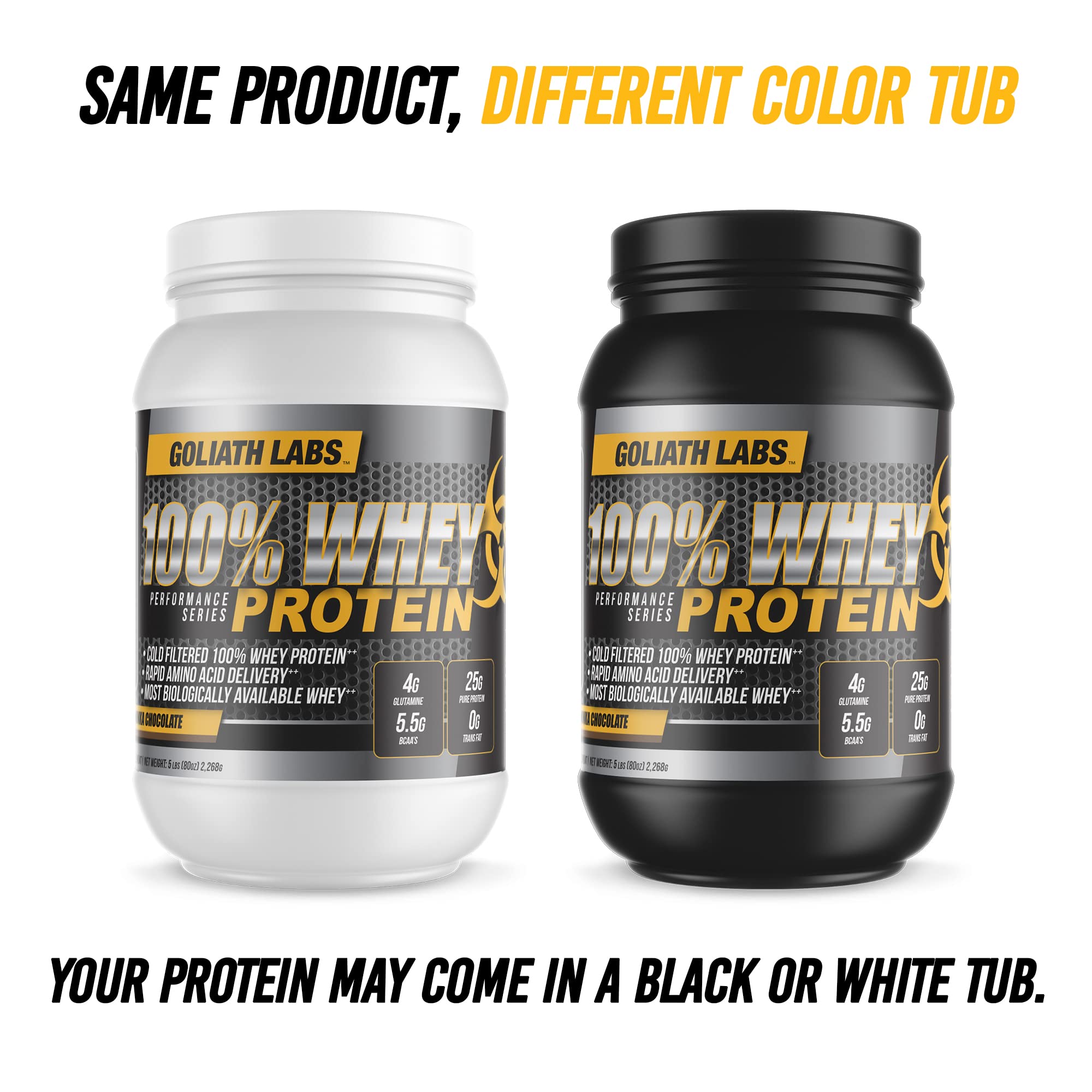 Goliath Labs whey strawberry pouring into shaker for fast mixing