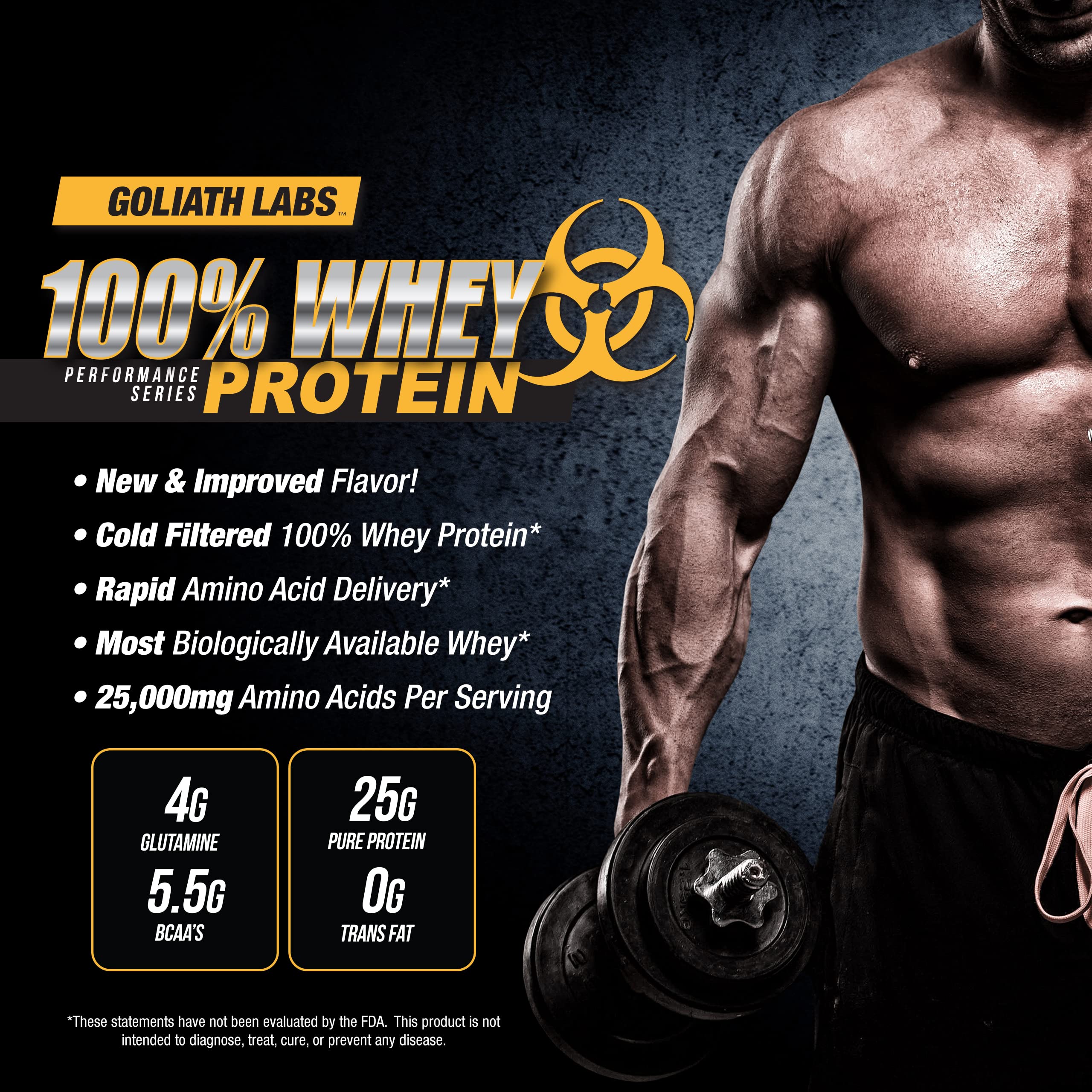 Goliath Labs whey strawberry shaker ready for a refreshing post-workout drink
