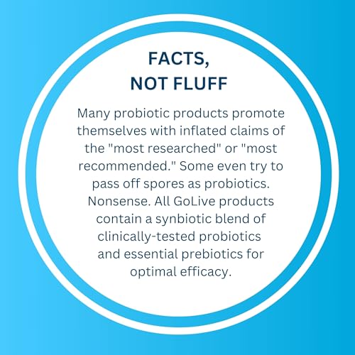 GoLive synbiotic blend contains 15+ billion CFUs across 15 strains.