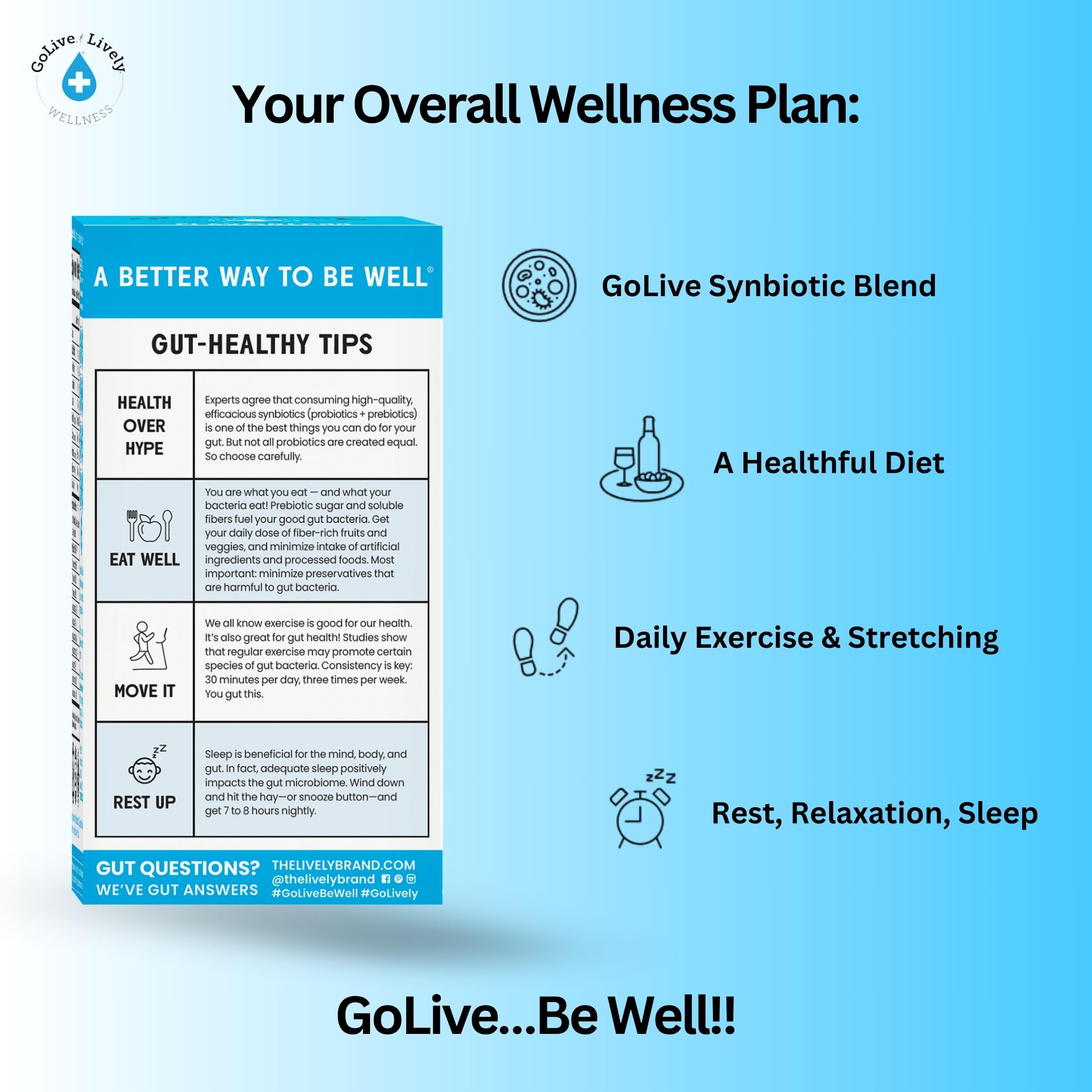 GoLive includes vitamin D3 and electrolytes for hydration and immunity support.