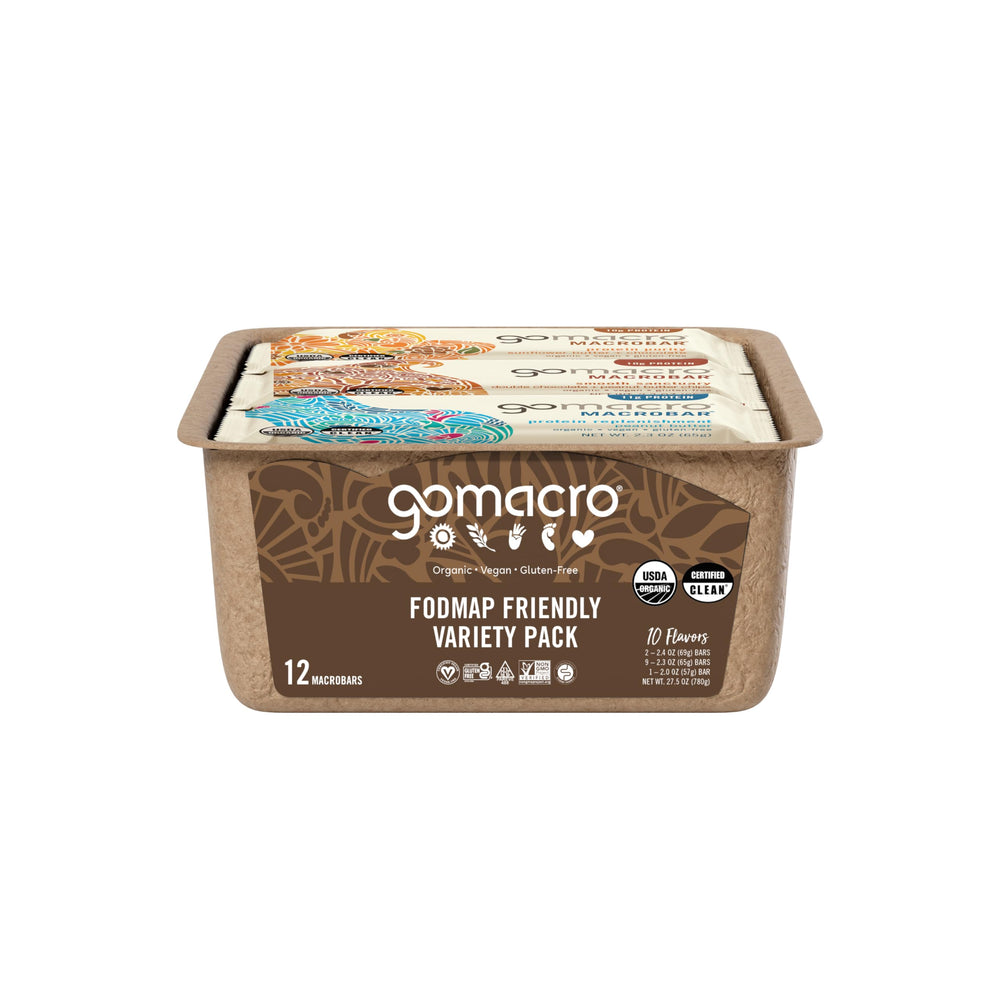GoMacro MacroBar Dark Chocolate + Almonds with a satisfying protein boost
