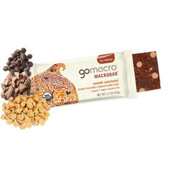 GoMacro MacroBar organic vegan protein ingredients list for clean snacking.